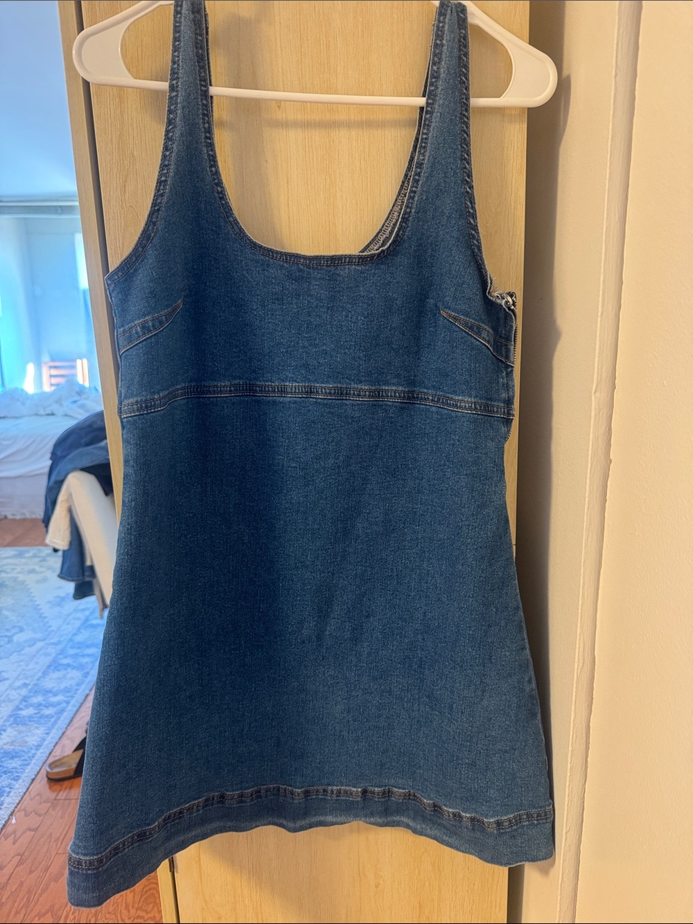 Princess Polly Dark Blue Denim Mini Tank Dress